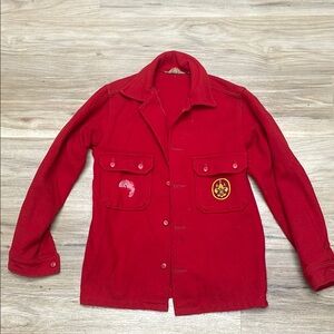 Red Woolrich Boy Scouts of America Jacket